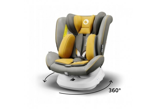 Lionelo - Scaun auto Bastiaan One Pozitie de somn Protectie laterala Rotire 360 grade Top Tether 0-36 Kg cu Isofix Conform cu st