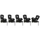 Lionelo - Scaun auto Braam Burgundy Pozitie de somn Protectie laterala Rotire 360 grade 0-36 Kg cu Isofix Conform cu standardul 