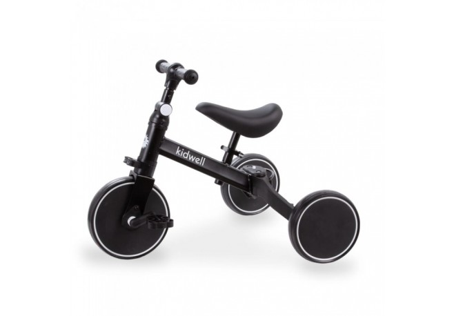 Tricicleta cu pedale 3 in 1 Kidwell Pico Black - Resigilat (urme de montaj)