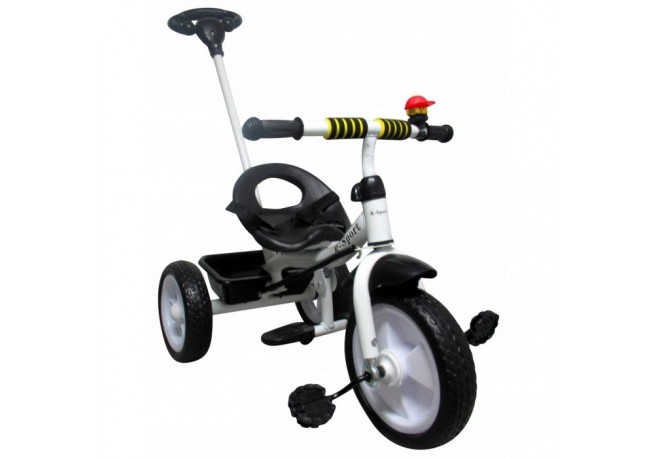 Tricicleta cu pedale si roti din spuma EVA R-Sport T5 - Alb - Resigilat