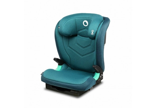 Lionelo - Scaun auto Neal Turquoise Spatar reglabil Baza i-size 15-36 Kg cu Isofix Conform cu standardul european de securitate 