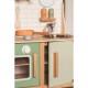 Joueco - Bucatarie din lemn certificat FSC Cu accesorii Reglabila pe inaltime 86x56 cm 3 ani+ Multicolor