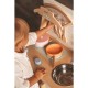 Joueco - Bucatarie din lemn certificat FSC Cu accesorii Reglabila pe inaltime 86x56 cm 3 ani+ Multicolor