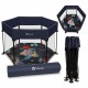 Lionelo - Tarc de joaca Roel Pliere ultra-compacta Conform cu standardul europeane de securitate EN12227 Blue Navy
