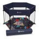 Lionelo - Tarc de joaca Roel Pliere ultra-compacta Conform cu standardul europeane de securitate EN12227 Blue Navy