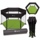 Lionelo - Tarc de joaca Roel Pliere ultra-compacta Conform cu standardul europeane de securitate EN12227 Green Limon
