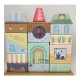Joueco - Jucarie de stivuit Casute Familia Wildies Din lemn certificat FSC 23x24 cm 12 luni+ 20 piese Multicolor