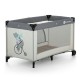 Petite&Mars - Patut pliant cu un nivel Cu intrare laterala cu fermoar 2 roti 120x60 cm Nyja Teddy Biker Conform cu standardele e