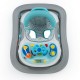 Petite&Mars - Premergator Monty Panou interactiv Reglabil pe inaltime Roti Sustine 12 kg Chevron Blue