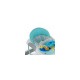 Petite&Mars - Premergator Monty Panou interactiv Reglabil pe inaltime Roti Sustine 12 kg Chevron Blue