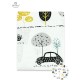 MimiNu - Cearceaf cu elastic pentru patut 140X70 cm Din bumbac certificat Oeko Tex Standard 100 Childrens Journey Grey