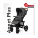 Lionelo - Carucior sport Annet Plus De la nastere Cu accesorii si capotina XXL reglabila 0 - 22 Kg Conform cu standardele europe