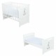 Babyneeds- Patut din lemn Nadia II Girafa transformabil pt bebe si junior 120x60 cm Multifunctional Din lemn de pin si mdf Stabi