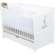 Babyneeds- Patut din lemn Nadia II Girafa transformabil pt bebe si junior 120x60 cm Cu sertar cu capac Din lemn de pin si mdf St