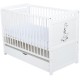 Babyneeds- Patut din lemn Nadia II Girafa transformabil pt bebe si junior 120x60 cm Cu sertar cu capac Din lemn de pin si mdf St