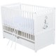 Babyneeds - Patut din lemn Nadia II Girafa transformabil pt bebe si junior 120x60 cm Cu sertar cu capac Din lemn de pin si mdf S