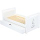 Babyneeds - Patut din lemn Nadia II Girafa transformabil pt bebe si junior 120x60 cm Cu sertar cu capac Din lemn de pin si mdf S