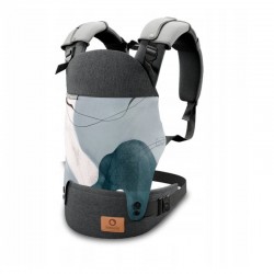 Lionelo - Marsupiu ergonomic Margareet Cu 3 pozitii de transport Pana la 20 Kg Cu gluga Aprobat de Institutul International de D