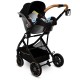 Lionelo - Carucior 3 in 1 Riya Cu landou dotat cu salteluta Fiki-Miki  Cu scoica auto Cu accesorii Cadru din aluminiu Cu sezut r