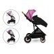 Lionelo - Carucior 3 in 1 Riya Cu landou dotat cu salteluta Fiki-Miki  Cu scoica auto Cu accesorii Cadru din aluminiu Cu sezut r