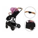 Lionelo - Carucior 3 in 1 Riya Cu landou dotat cu salteluta Fiki-Miki  Cu scoica auto Cu accesorii Cadru din aluminiu Cu sezut r