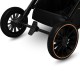 Lionelo - Carucior 3 in 1 Riya Cu landou dotat cu salteluta Fiki-Miki  Cu scoica auto Cu accesorii Cadru din aluminiu Cu sezut r