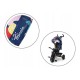 Lionelo - Tricicleta Haari Blue Navy Suport picioare Control al directiei Scaun reversibil Rotire 360 grade Pliabila Conform cu 