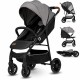 Lionelo - Carucior sport Zoey De la nastere Cu accesorii Cadru din aluminiu 0- 15 kg Conform cu standardul european de securitat