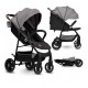 Lionelo - Carucior sport Zoey De la nastere Cu accesorii Cadru din aluminiu 0- 15 kg Conform cu standardul european de securitat