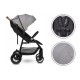 Lionelo - Carucior sport Zoey De la nastere Cu accesorii Cadru din aluminiu 0- 15 kg Conform cu standardul european de securitat