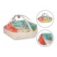 Lionelo - Salteluta interactiva Jenny cu jucarii 130x130 cm Conform cu standardul european de securitate EN71 Multicolor