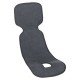 Petite&Mars - Husa anti-transpiratie pentru scaune auto 3D Aero 63 x 25 cm 0-13 kg Gri