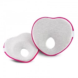 Qmini - Perna ergonomica impotriva plagiocefaliei 22x22 cm Roz