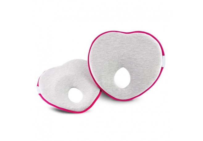 Qmini - Perna ergonomica impotriva plagiocefaliei 22x22 cm Roz