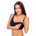 Qmini - Sutien pentru alaptat Aneta S/M Black