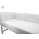 MimiNu - Aparatoare pentru patut 120x60 cm Din bumbac certificat Oeko Tex Standard 100 Cu inaltimea de 30 cm Cu panglici Mini Gr