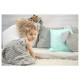 MimiNu - Set paturica 75x100 cm si perna 40x40 cm Material certificat Oeko Tex Standard 100 Minky Blue