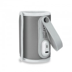 Lionelo - Incalzitor biberoane ThermUp Go Portabil Temperatura constanta pana la 24 h Incarcare USB Gri