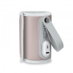 Lionelo - Incalzitor biberoane ThermUp Go Portabil Temperatura constanta pana la 24 h Incarcare USB Roz