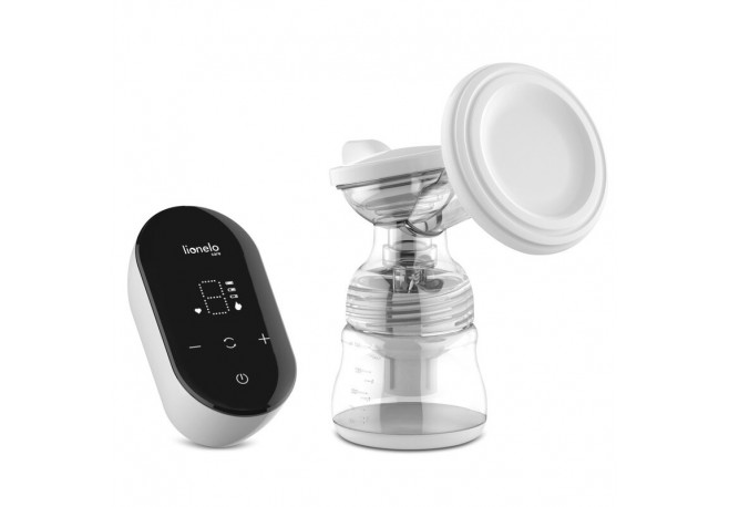 Lionelo - Pompa de san Fidi Go Functie de masaj Autonomie pana la 90 min Afisaj LED Cu accesorii Gri Pal