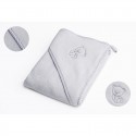 Qmini - Prosop cu gluga Din bumbac 80x80 cm Grey