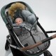 Lionelo - Sac de iarna pentru carucior Frode 90x45 cm Impermeabil Universal Gri