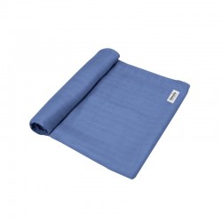 Lionelo - Paturica multifunctionala de infasat Din bambus 120x120 cm Albastru