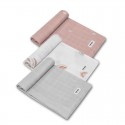 Lionelo - Set 3 scutece multifunctionale Rainbow Din Bambus 70x70 cm Multicolor