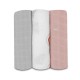 Lionelo - Set 3 scutece multifunctionale Rainbow Din Bambus 70x70 cm Multicolor