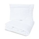 Qmini - Set pilota si perna pentru patut Din bumbac certificat Oeko Tex Standard 100 Perna 40x60cm Pilota 100x135cm White