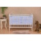 Qmini - Patut din lemn Timmi Heart 120x60 cm Din lemn de pin si mdf Stabil si rezistent Inaltime saltea reglabila pe 3 nivele La