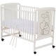 Qmini - Patut din lemn Timmi Heart 120x60 cm Din lemn de pin si mdf Stabil si rezistent Inaltime saltea reglabila pe 3 nivele La