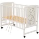 Qmini - Patut din lemn Timmi Heart 120x60 cm Din lemn de pin si mdf Stabil si rezistent Inaltime saltea reglabila pe 3 nivele La