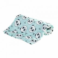 Bocioland - Scutec refolosibil cu multiple intrebuintari Din fibra de bambus Dimensiune 75 x 75 Panda Mint